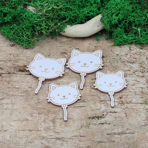 T-2285, Balon kotek grawer , zestaw 4 szt, 2 male 48mm x 33mm, 2 duze 58mm x 39mm.webp