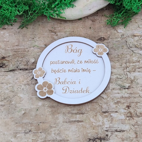 wycinanka dwuwarstwowa dzien babci i dzien dziadka cytat 60 mm