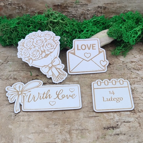 bukiet roz list love kalendarz 14 lutego with love