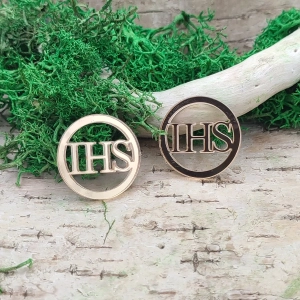 Komunia – IHS w kole pleksi | 1 lub 5 szt.