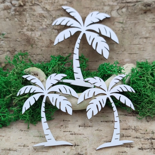 zestaw tekturowych palm tropikalnych 85mm 65mm scrapbooking beermata
