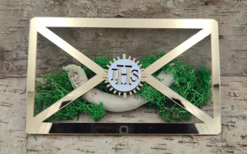 koperta komunijna na pieniądze ihs promienie