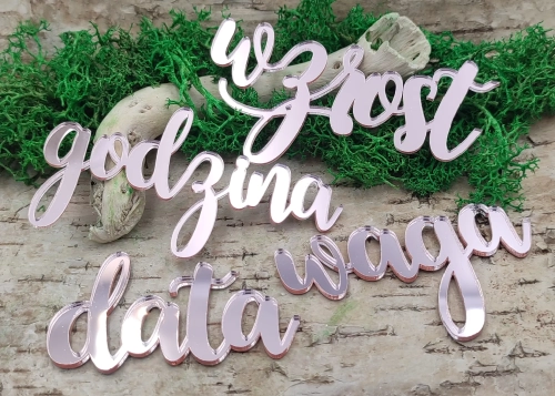 dekoracje do metryczki dziecka scrapbooking