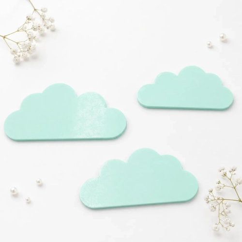 chmurki 3d pastelowe