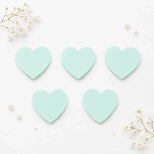 Serduszka 3D pastelowe 18 mm – efekt hologramu |(wybór koloru i ilości)