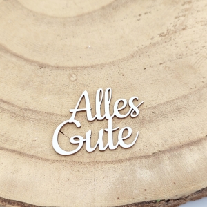Tekturka napis Alles Gute