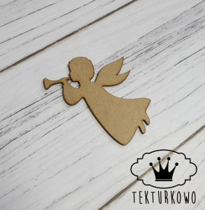 HDF- ANIOŁEK MAŁY-, 2 elementy 8cm