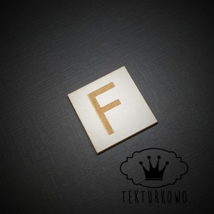 Tekturka- ALFABET SCRABLE - F