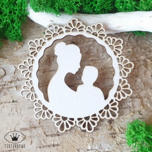 Tekturka- MAMA, DZIEŃ MATKI, ramka, ażur