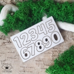 Tekturka- CYFRY ZESTAW, pasują do SHAKERÓW dziecięcych