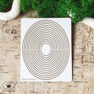 Tekturka- RAMKI DO SHAKERÓW- OWAL- 13 elementów