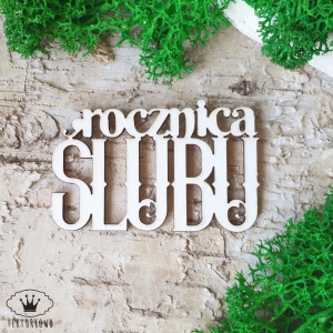 Tekturka napis- ROCZNICA ŚLUBU 5