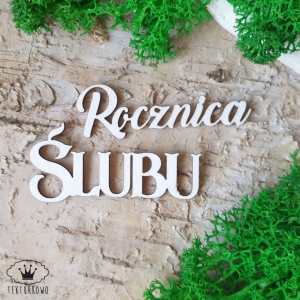 Tekturka napis- ROCZNICA ŚLUBU 6