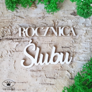Tekturka napis- ROCZNICA ŚLUBU 7