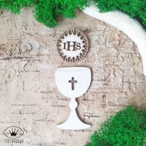 Tekturka- KIELICH Z HOSTIĄ AŻUR, grawer