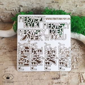 Tekturka napisy- ALBUM 3, 7 elementów