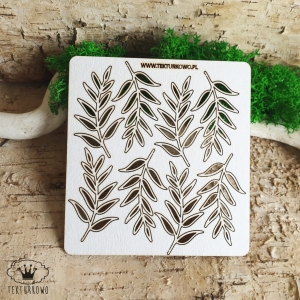 Tekturka- LIŚCIE, GAŁĄZKI - 8 elementów