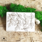 Tekturka- LISTKI GAŁĄZKI- 7 elementów