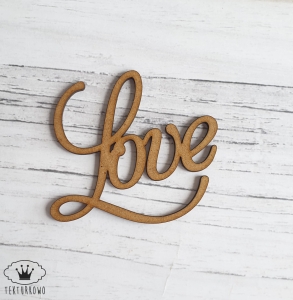 HDF NAPIS- LOVE 10 cm