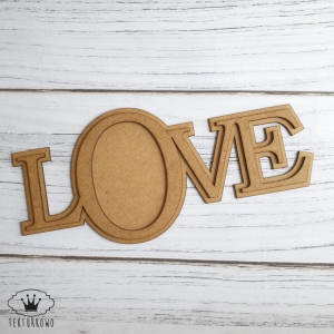 BAZA HDF- LOVE RAMKA PODWÓJNA 34 cm