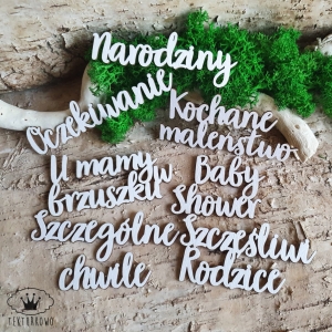 Tekturka- ALBUM, napisy- szczęśliwi rodzice, baby shower, szczególne chwile, narodziny, u mamy w brzuszku, oczekiwanie, kochane maleństwo