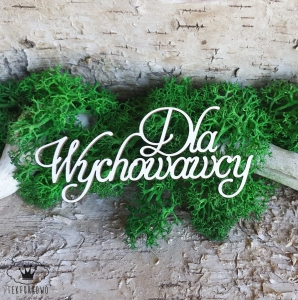 Tekturka napis- DLA WYCHOWAWCY