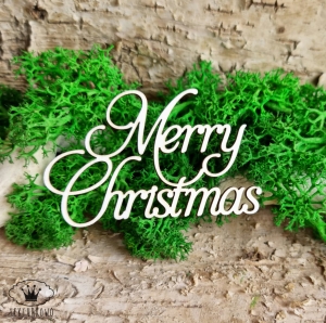 Tekturka napis- MERRY CHRISTMAS