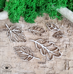 Tekturka- LIŚCIE, AŻUR, JESIEŃ- 6 elementów