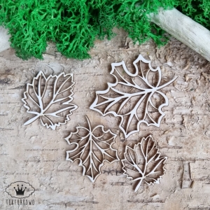 Tekturka- LIŚCIE, AŻUR, JESIEŃ- 4 elementy