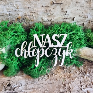 Tekturka napis- NASZ CHŁOPCZYK
