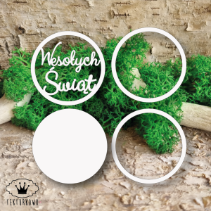 Tekturka- WESOŁYCH ŚWIĄT- SHAKER MINI