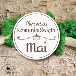 Tekturka- KOŁO PIERWSZA KOMUNIA - zamówienie indywidualne SWIĘTA