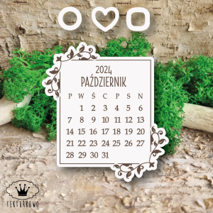 Tekturka- KALENDARZ 2024 PAŻDZIERNIK