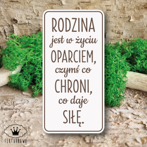 Tekturka- RODZINA, JEST W ŻYCIU OPARCIEM…