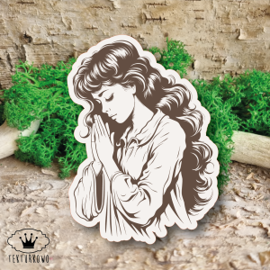 Tekturka- KOBIETA MODLĄCA SIĘ, MODLITWA