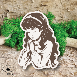 Tekturka- DZIEWCZYNKA MODLĄCA SIĘ, MODLITWA 12