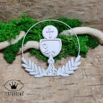 Tekturka- KIELICH, krzyż, kielich w ramce, ażur, 2D