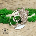 Tekturka - KOMUNIA, PIERWSZA KOMUNIA ŚWIĘTA, 3D, KIELICH, standbox, dwustronny ażur, KWIATY