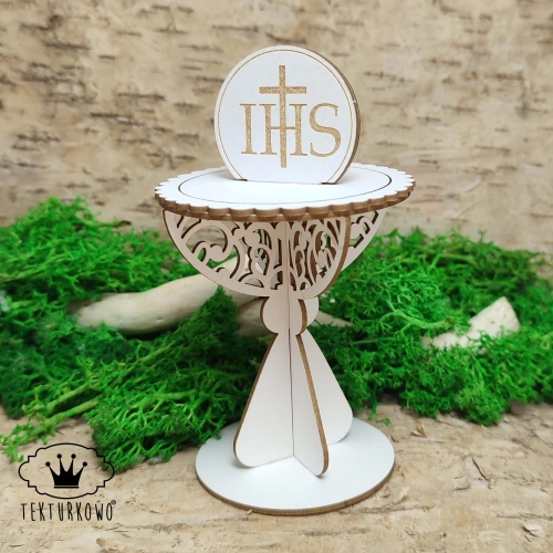 tekturka kielich 3d ihs hostia komunia 85mm – Tekturkowo