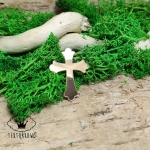 „Krzyż – mały” – Pleksi Lustrzana (Złoto/Srebro)