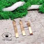 Świece z pleksi – zestaw 3 szt. (Złoto/Srebro)