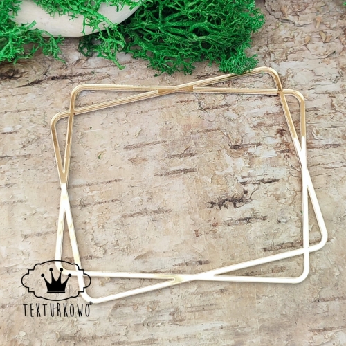 ramka pleksi złota wianek 93x80 mm – Tekturkowo