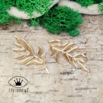 Listki / Liście – Pleksi Lustrzana (Złoto/Srebro), 52×40 mm, zestaw 2 elementów