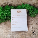 Tekturka - atc, tył, grawer