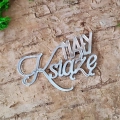 Napis „Mały Książę” z pleksi lustrzanej srebrnej, 50x33 mm – Tekturkowo.webp