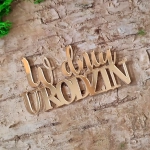 Napis „W Dniu Urodzin” – Pleksi Lustrzana (Złoto/Srebro)