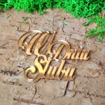 Napis „W Dniu Ślubu” – Pleksi Lustrzana (Złoto/Srebro)