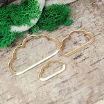 Chmurki z pleksi – zestaw 3 elementów (Złota/Srebrna)