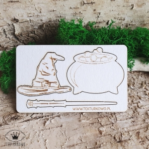 Tekturka- MAGIC 1, grawer, kociołek, czapka, różdżka