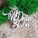 Tekturka napis- W DNIU ŚLUBU
